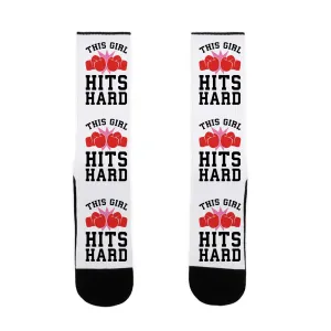 This Girl Hits Hard Socks