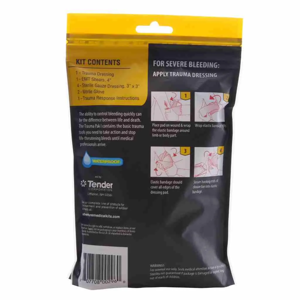 Trauma Pak 1 First Aid Kit for Wound Dressing