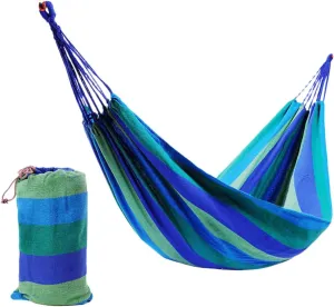 Travel Double Hammock Canvas Adventure Swing Perfect for Home Garden and Camping