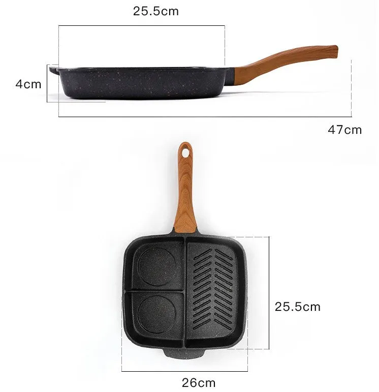 Tri-Section Gourmet Skillet