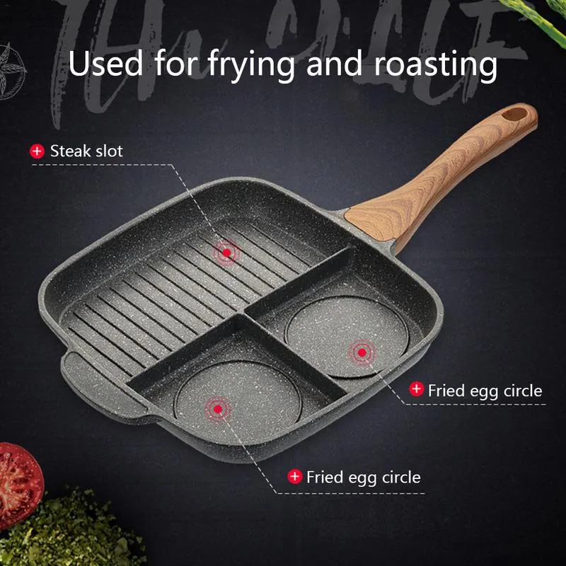 Tri-Section Gourmet Skillet