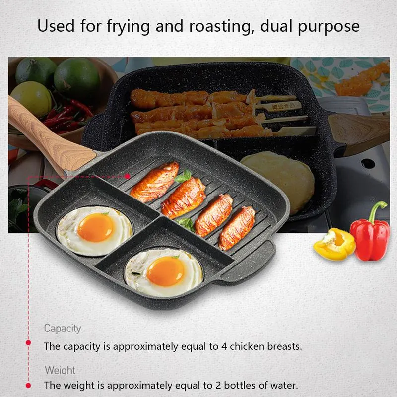 Tri-Section Gourmet Skillet