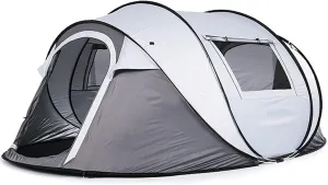 Tunnel Tents Automatic Instant Pop-Up Tents, Windproof and Waterproof Lightweight Outdoor Travel Camping Tent 4-5 Persons