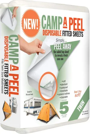 Twin Size PEELAWAYS Waterproof Disposable Bed Sheets for Homecare & Caregiving – Waterproof, Absorbent, and Easy-to-Change 5-Layer Sheets for Home, Hospital Beds, Elderly Care, Potty Training