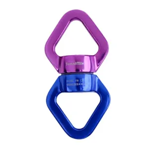 UJEAVETTE® Safety Swivel Rope Connector Device for Climbing Aerial Dance Blue Purple