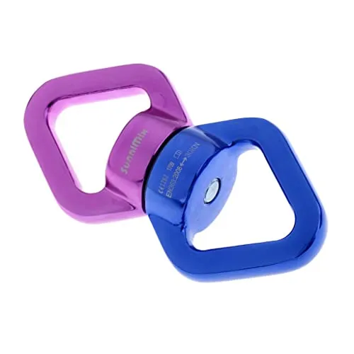 UJEAVETTE® Safety Swivel Rope Connector Device for Climbing Aerial Dance Blue Purple