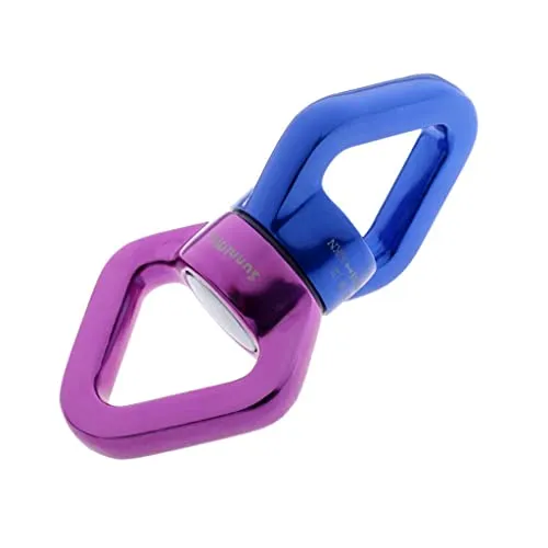 UJEAVETTE® Safety Swivel Rope Connector Device for Climbing Aerial Dance Blue Purple