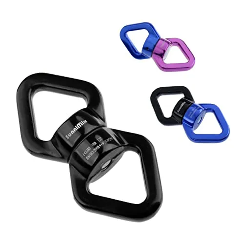 UJEAVETTE® Safety Swivel Rope Connector Device for Climbing Aerial Dance Blue Purple