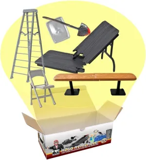 Ultimate 6 Piece Accessory Pack for Wrestling Action Figures