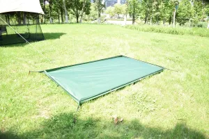 Ultralight 1 Person Tent Footprint - Camping Tent Bathtub Floor for Tarp Bushcraft Shelter Camping Hiking Backpacking 10.2oz, Green