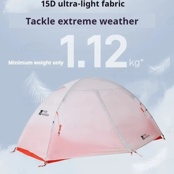 Ultralight Tent for 1-3 Person Camping – Waterproof, Windproof, Backpack Tent