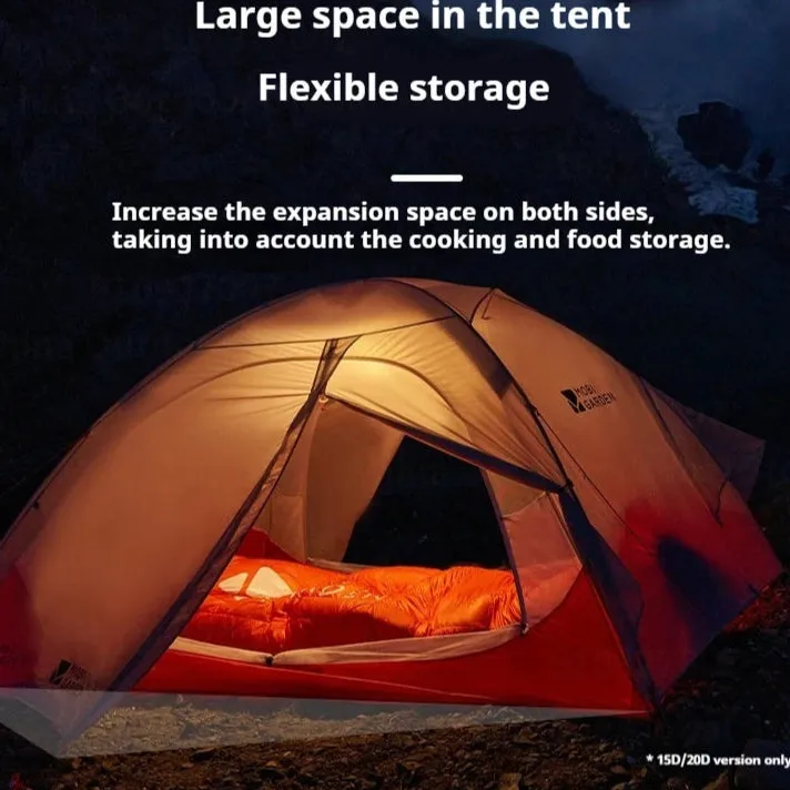 Ultralight Tent for 1-3 Person Camping – Waterproof, Windproof, Backpack Tent