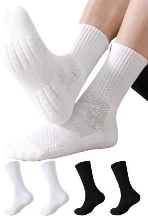 Unisex Athletic Running Socks for Spring Four Seasons Common Crew Socks Series 26