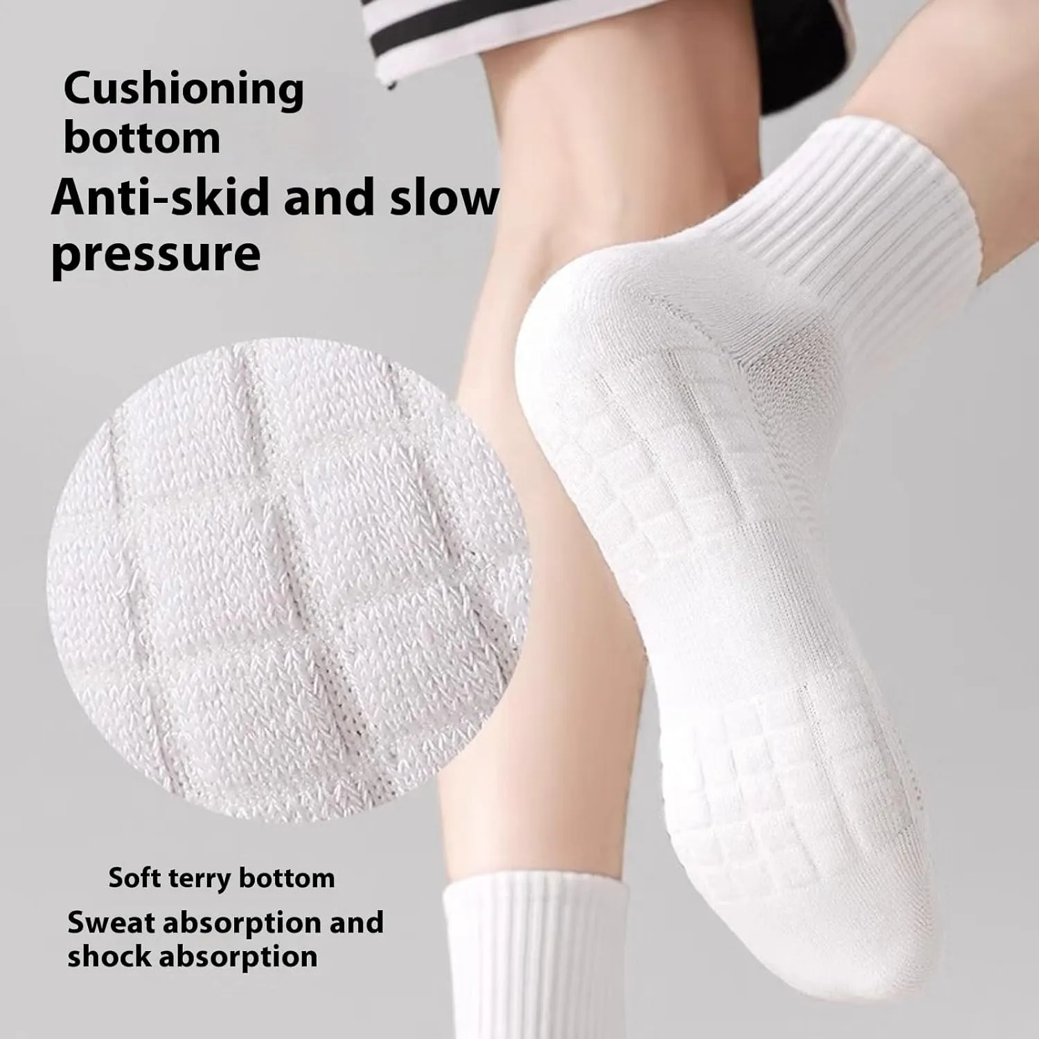 Unisex Athletic Running Socks for Spring Four Seasons Common Crew Socks Series 26
