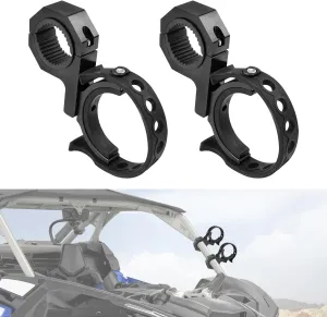 Universal Multi-functional Vehicle 1" 1.5" 1.75" 2"Roll Bars Gun Rack Mount Holder Shovel Mount Rubber Gasket Compatible With For UTV Polaris RZR Ranger Can-Am Kawasaki Jeep Wrangler