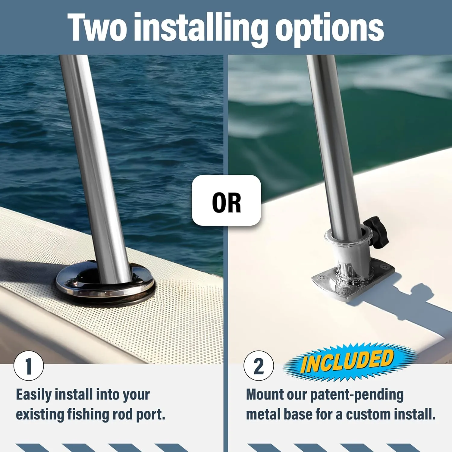 Universal T-Top Shade Extension Bimini Tops for Boats, Sun Shade Boat Canopy, Adjustable Telescopic Poles, Marine 900D Fadeproof Boat Cover, Includes Base Mounts, 67" L x 67" W, Mesh