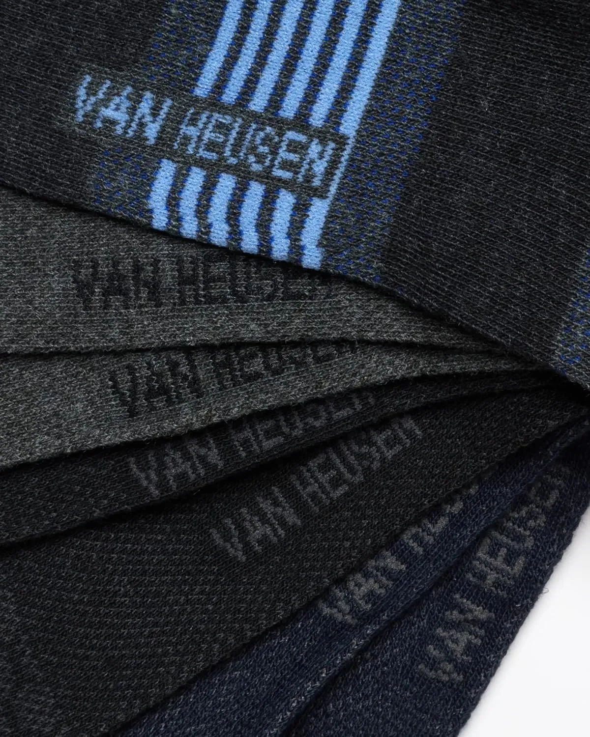 Van Heusen Mens Dress Socks - 14 Pack Soft Stretch Moisture Wicking Crew Socks for Men for Everyday Office Work Wear (6-12.5)