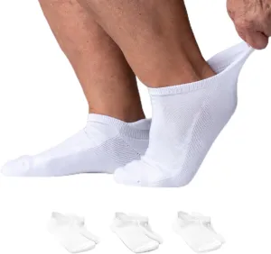 Viasox Diabetic Ankle Socks for Women & Men 3 Pack, Low Cut Non Binding, Seamless Neuropathy Socks