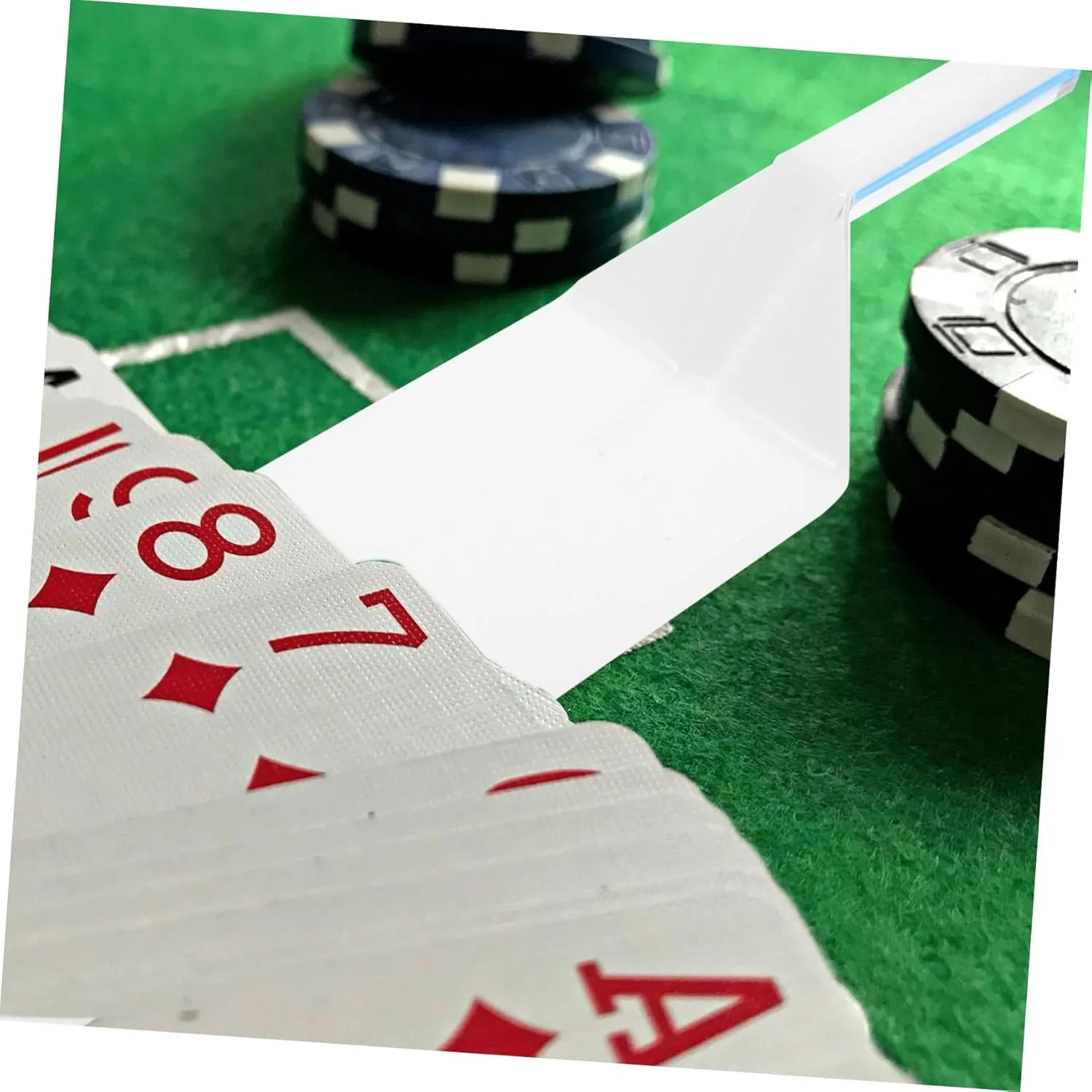 VICASKY Smooth Edges Poker Card Shovel Reusable Card Dealer Plastic Wear-Resistant for Gaming Tables