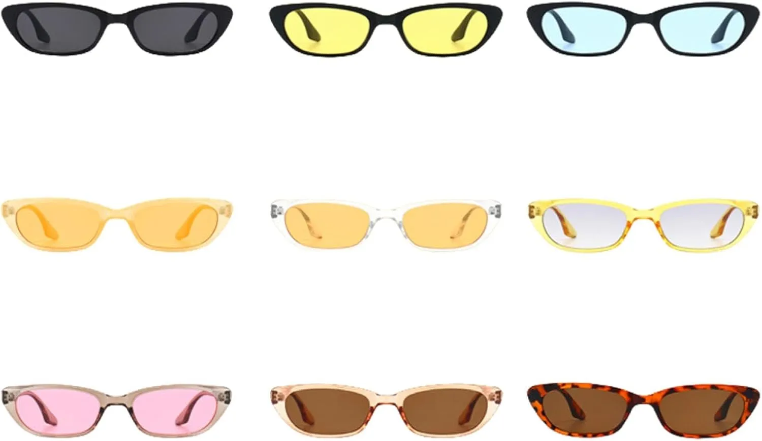 Vintage Cat Eye Women Sunglasses Trendy Small Frame Sun Glasses for Men Luxury Outdoor Travel Eyewear Male Uv400