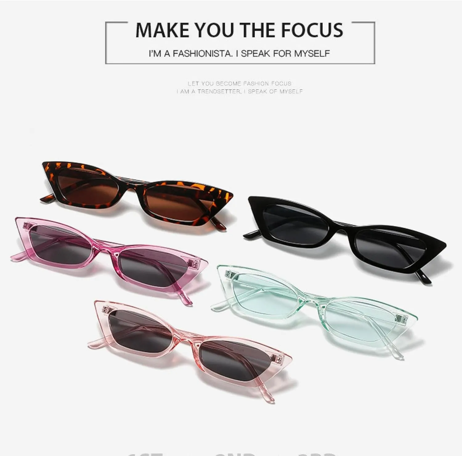 Vintage Small Frame Cat Eye Sunglasses Women Men Fashion Luxury Classic Summer Traveling Sun Glasses Uv400