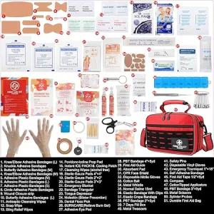VRIEXSD Premium 450 Piece Large First Aid Kit