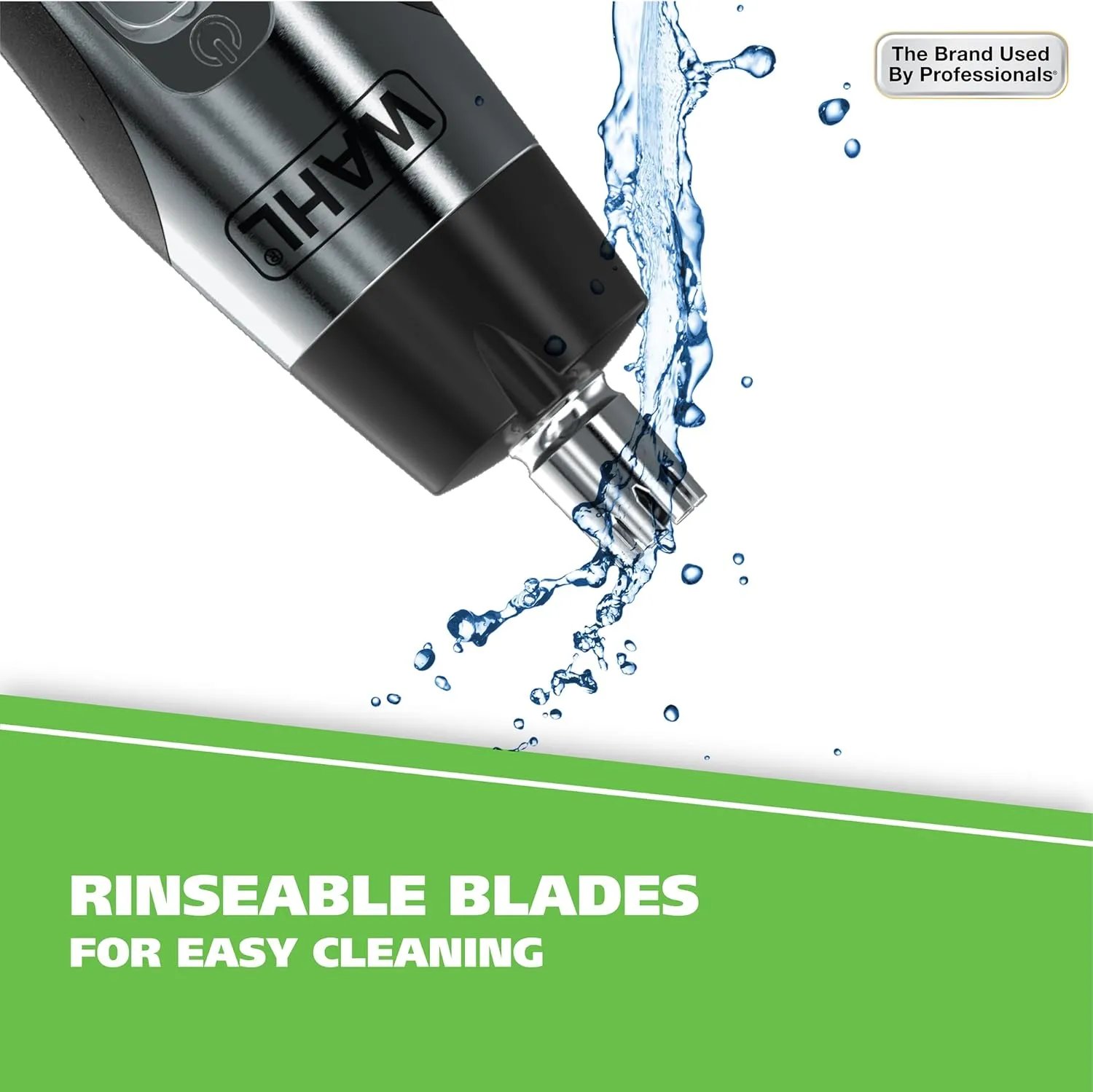 Wahl Lighted Battery Nose Hair Trimmer for Men & Women. Painless, Easy to See Nose, Ear, and Eyebrow Trimming with Built in Light, Battery Included. – Model 3023283