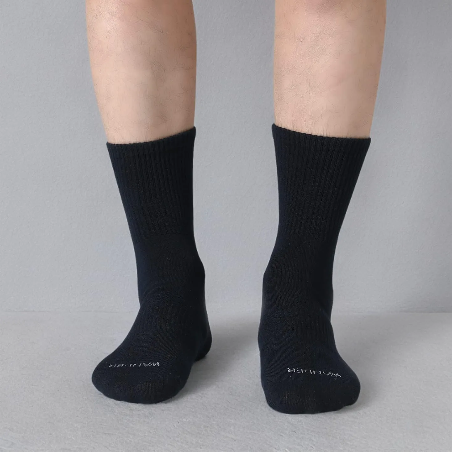 WANDER Bamboo Ankle Socks 6 Pairs Moisture Wicking Anti-Blister Casual Socks for Men&Women Odor Eliminating
