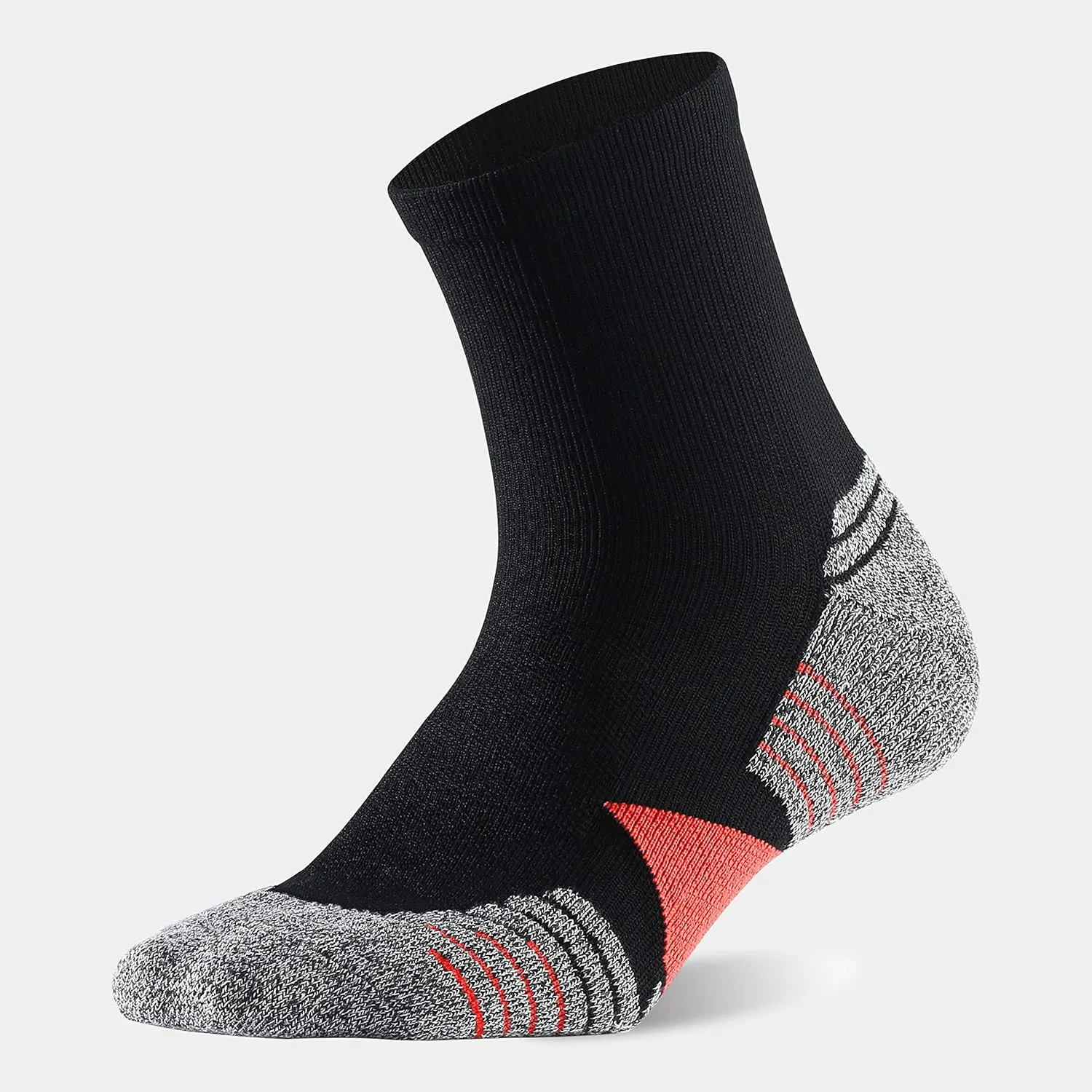 WANDER Men's Athletic Ankle Socks 6 Pairs Running Socks for Sport Low Cut Cycling Socks 6-9/10-12/12-14