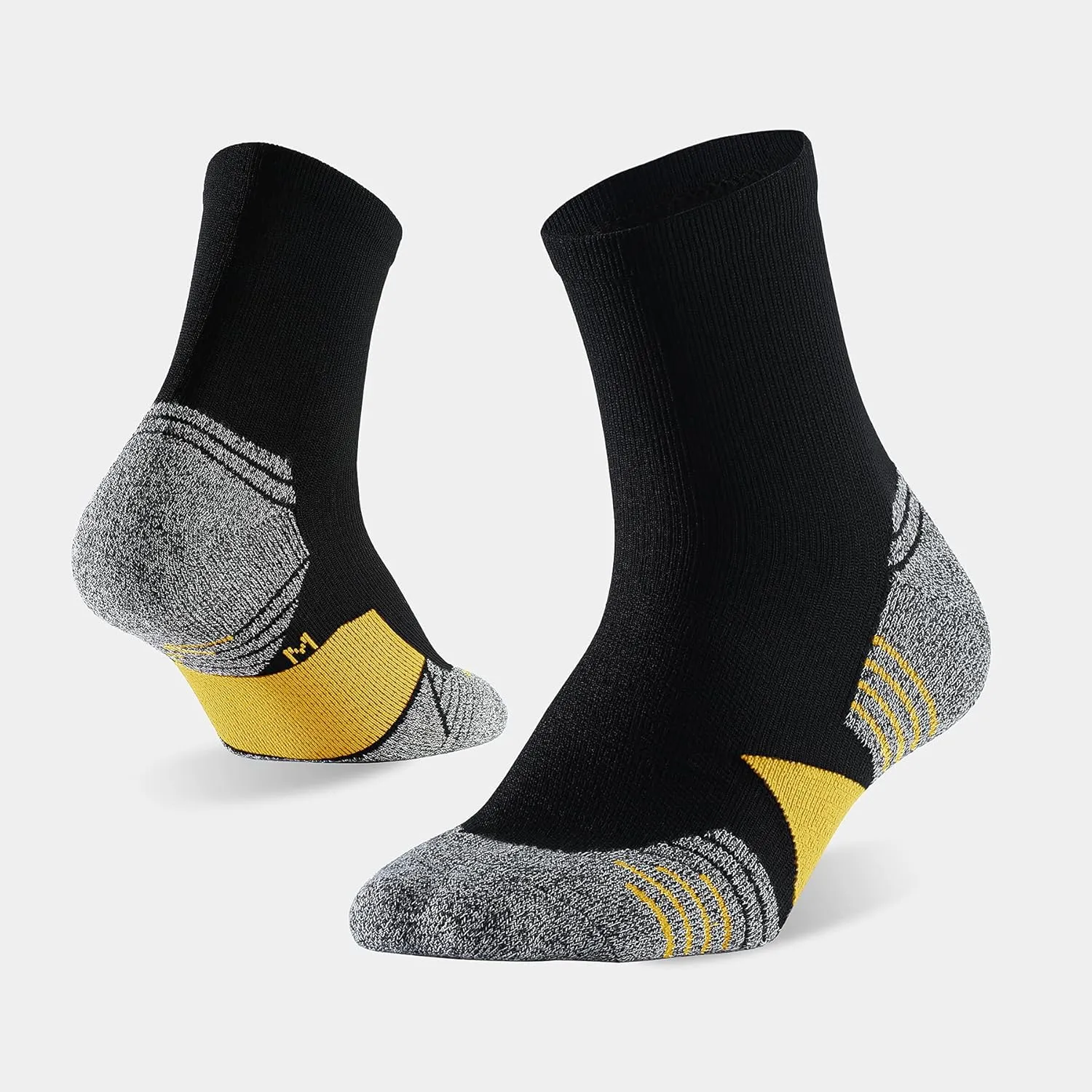 WANDER Men's Athletic Ankle Socks 6 Pairs Running Socks for Sport Low Cut Cycling Socks 6-9/10-12/12-14