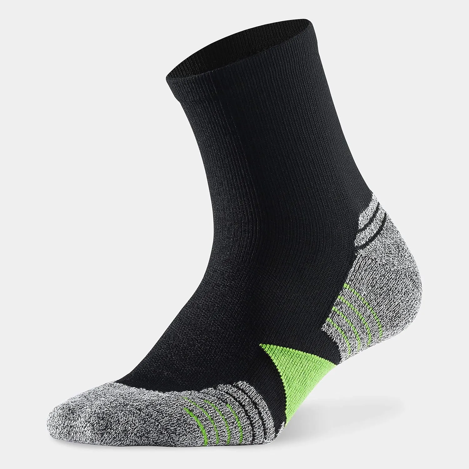 WANDER Men's Athletic Ankle Socks 6 Pairs Running Socks for Sport Low Cut Cycling Socks 6-9/10-12/12-14