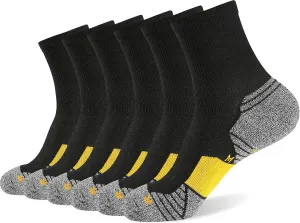 WANDER Men's Athletic Ankle Socks 6 Pairs Running Socks for Sport Low Cut Cycling Socks 6-9/10-12/12-14