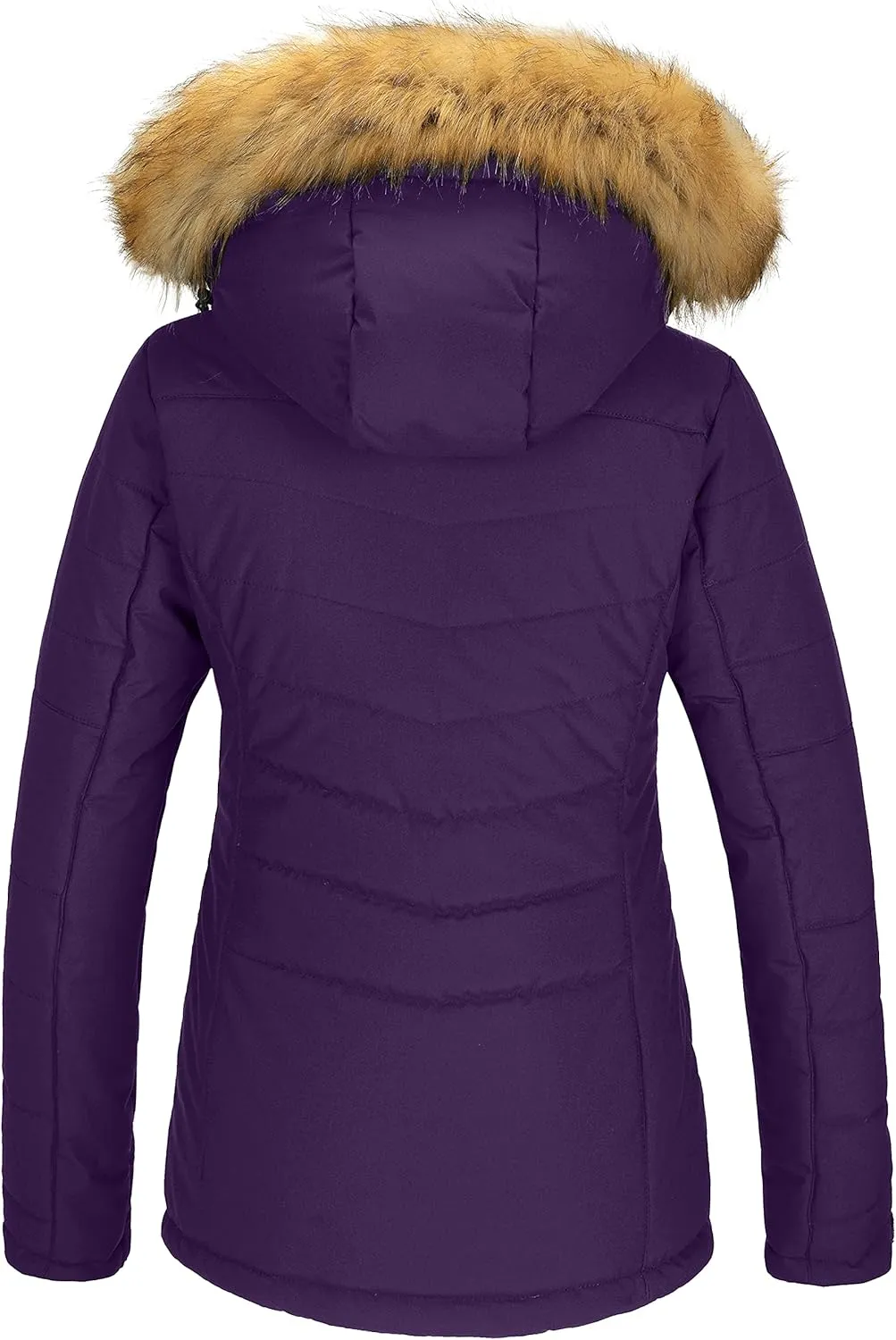 wantdo Women's Waterproof Ski Jacket Hooded Snow Coat Mountain Winter Parka Snowboarding Jackets
