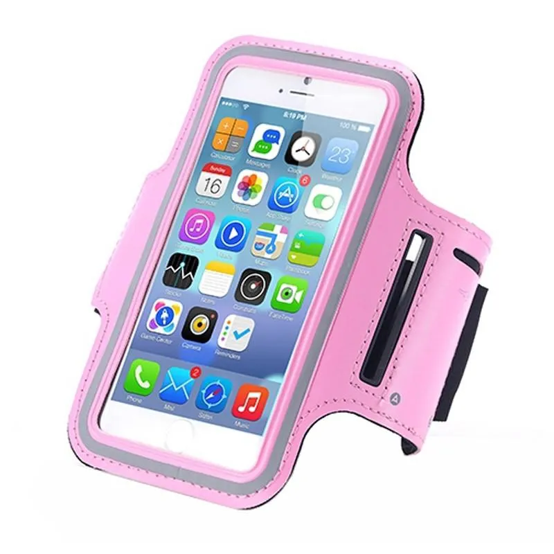 Waterproof running arm with mobile phone case shell iPhone 7 6 6S Plus SE 5 5C 5S 4 4S exercise fitness bag