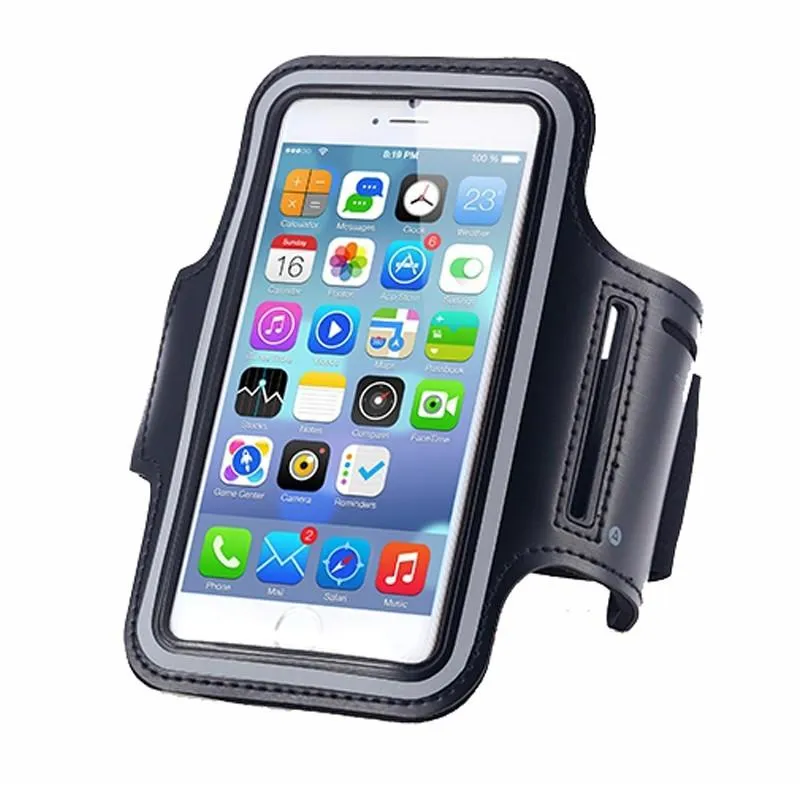 Waterproof running arm with mobile phone case shell iPhone 7 6 6S Plus SE 5 5C 5S 4 4S exercise fitness bag