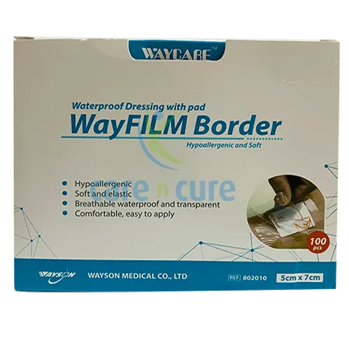 Waycare Adh Waterproof &Trans Pad 5 X 7 cm 100 Pieces