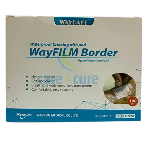 Waycare Adh Waterproof &Trans Pad 5 X 7 cm 100 Pieces