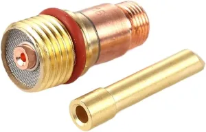 Welding Accessories 6pcs Welding Torch Kit Accessories Gas Lens Collet Transparent Glass Cup for TIG-17/18/26 Argon Arc Welding Torch Blow Torch (Size : 2.4mm)