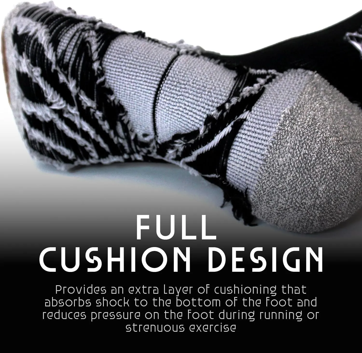 Wildarms Compression Running Ankle Socks for Men Athletic Anti Blister Socks with Cushion, 3 Pairs Basketball Sport Socks