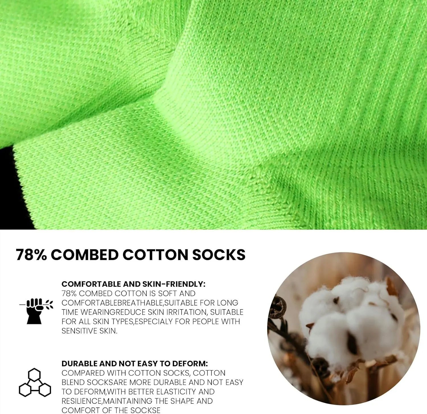 Wildarms Men's Running Socks - L/R Cushioned Moisture-Wicking Anti & Blister for Gym, Hiking, Cycling(All-Season Multi-Sport)