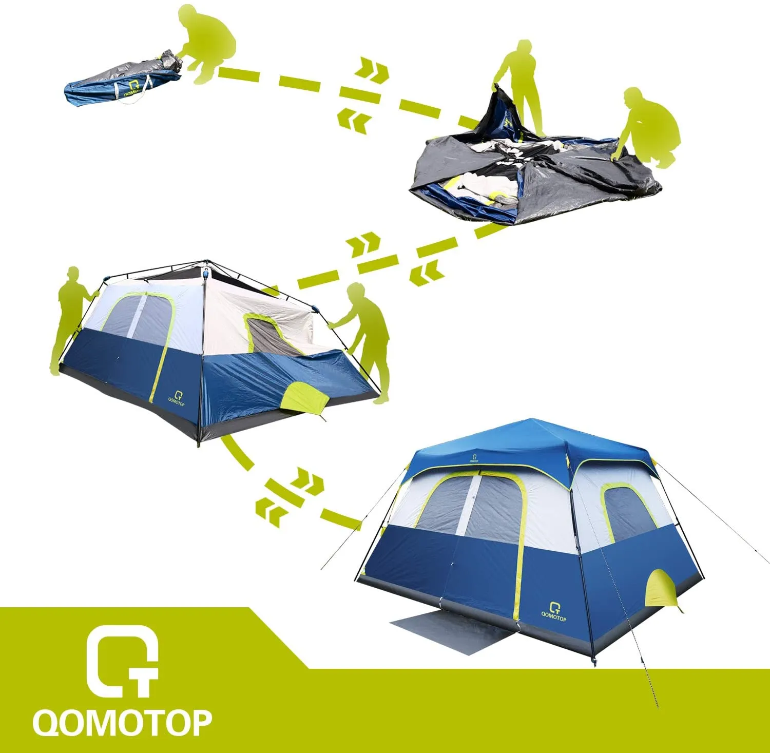 with Rainfly Instant Seamless Cabin Tent Professional-grade Person