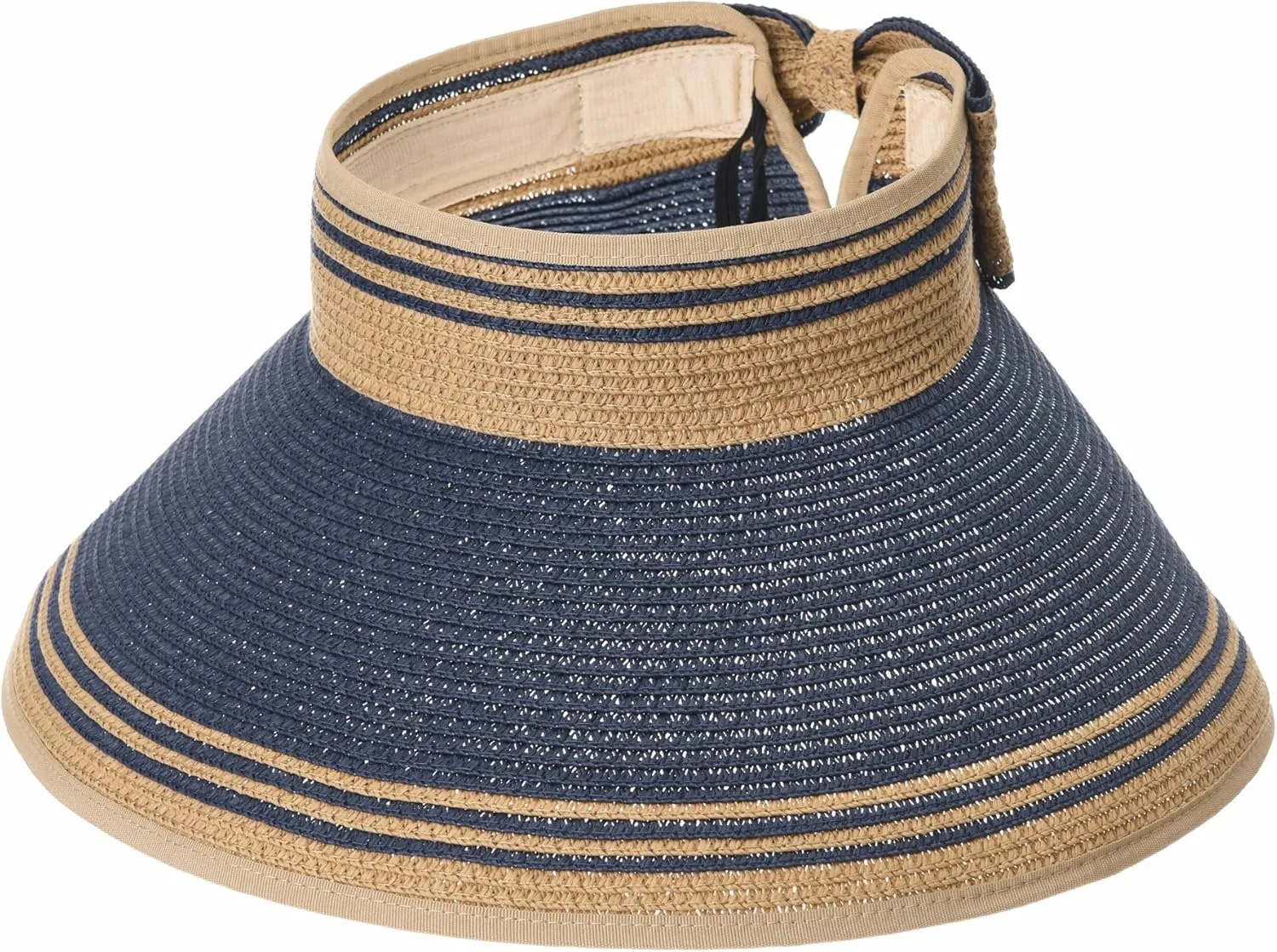 WITHMOONS Womens Summer Sun Visor Packable Roll-Up Beach Hat SLV1033