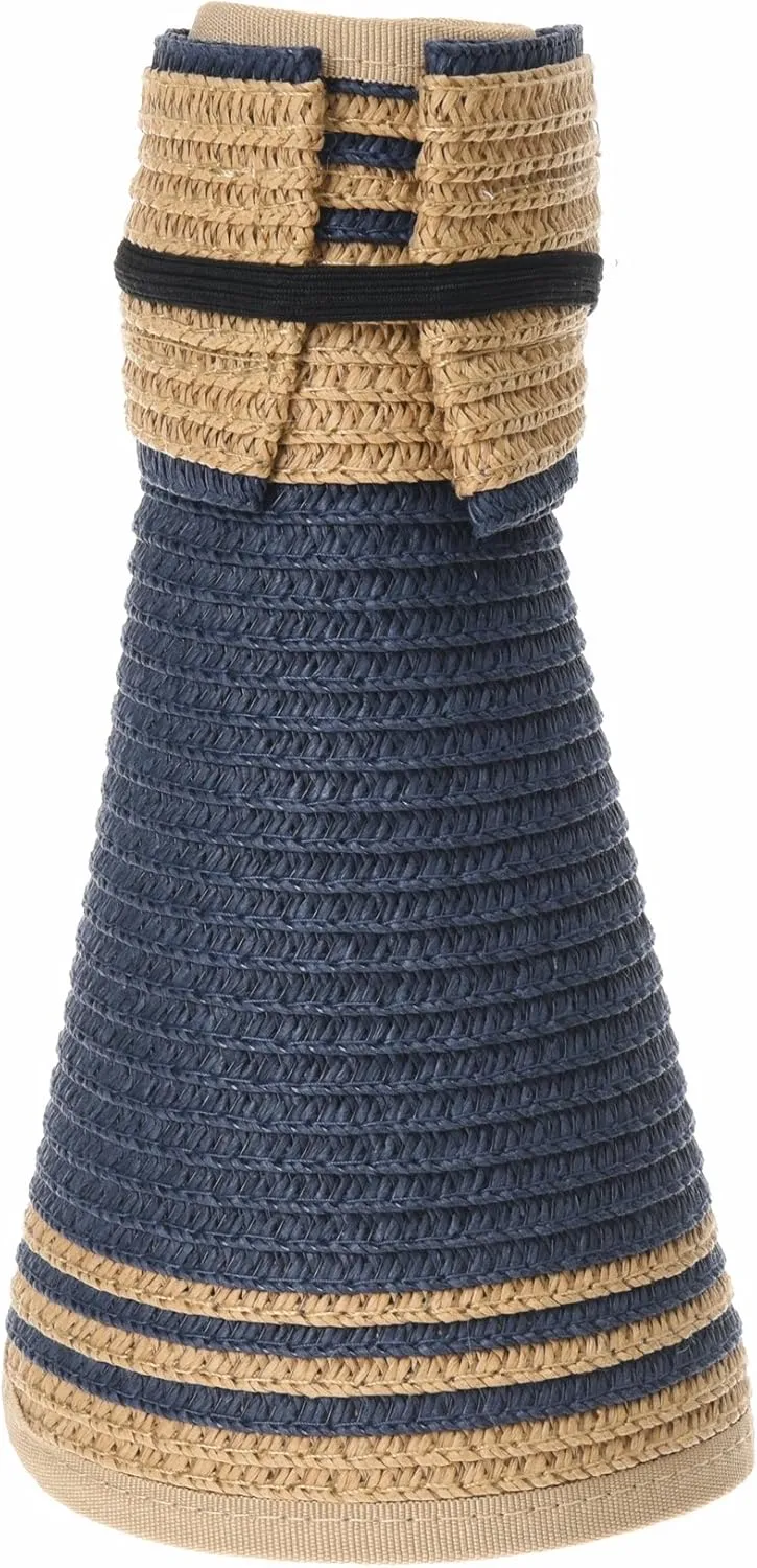 WITHMOONS Womens Summer Sun Visor Packable Roll-Up Beach Hat SLV1033