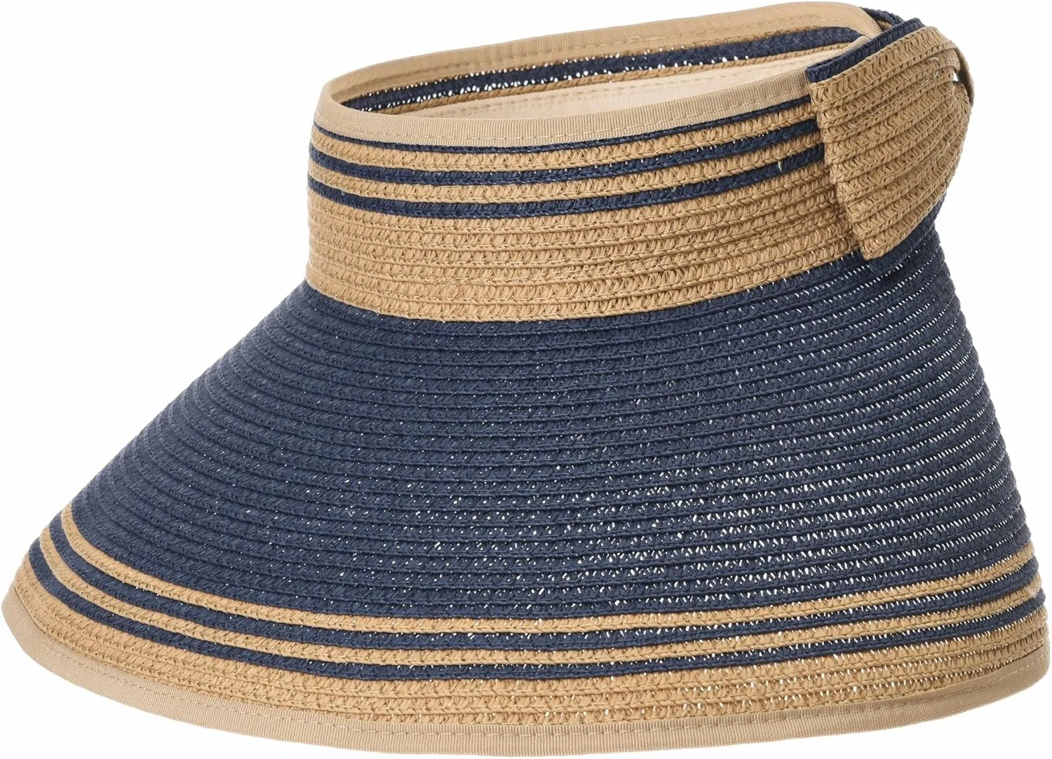 WITHMOONS Womens Summer Sun Visor Packable Roll-Up Beach Hat SLV1033
