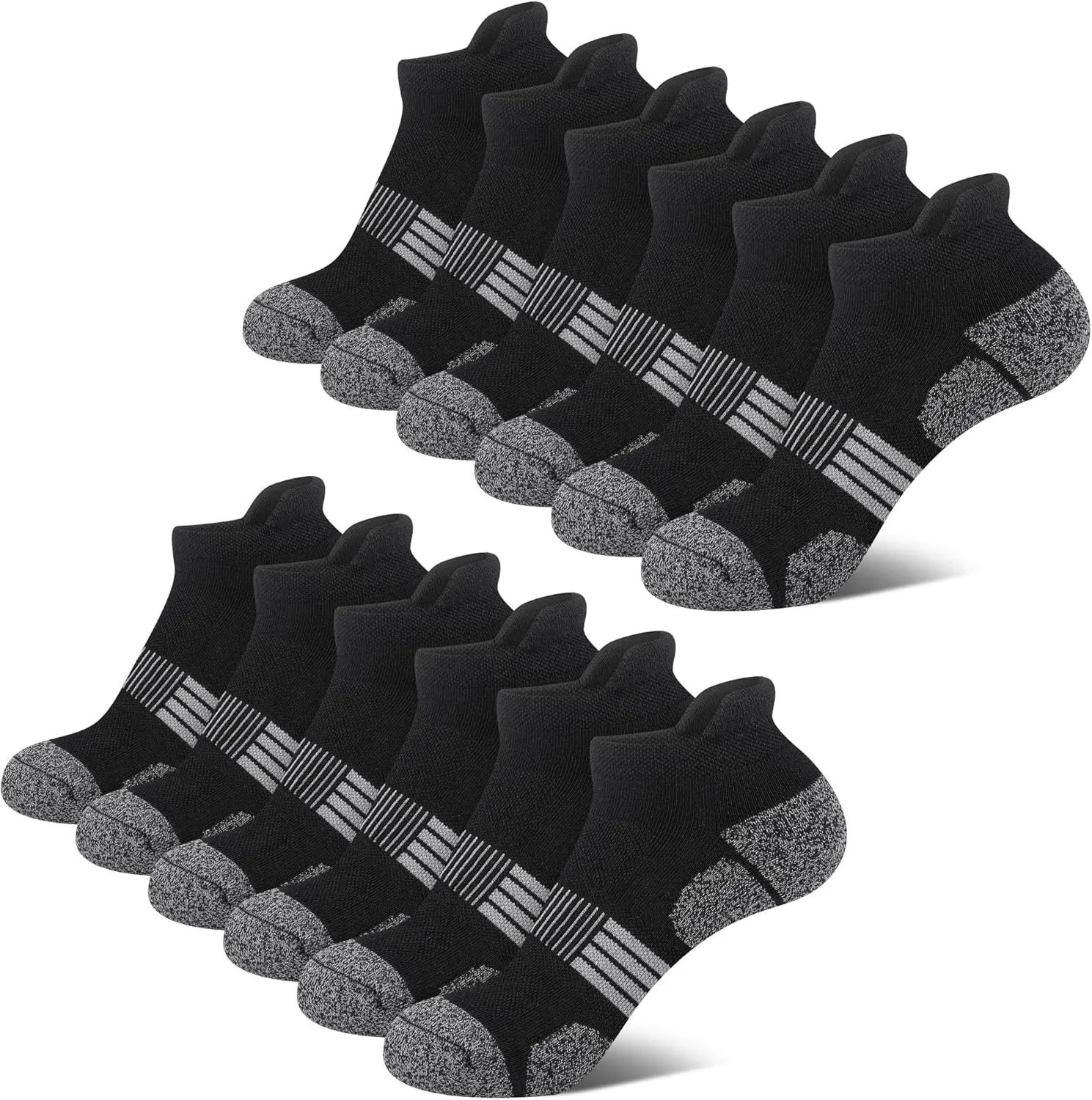 Women Ankle Socks Cushioned Running Athletic Low Cut Gift Socks for Hiking, Sport, Gym, Workout
