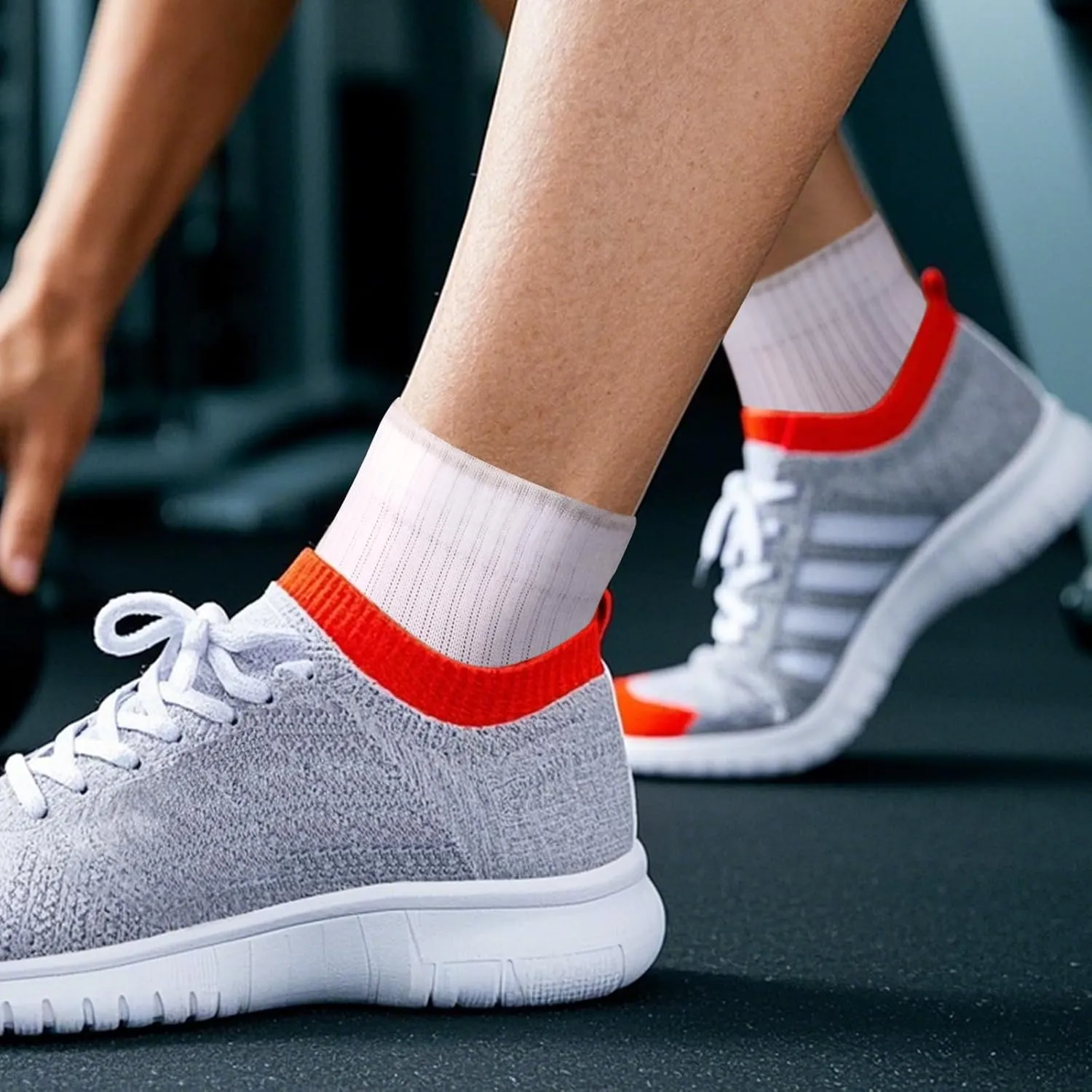 Womens Ankle Gym Running Athletic Socks For Women, Moisture Wicking Cotton Casual Everyday Quarter Socks, 5 Pairs
