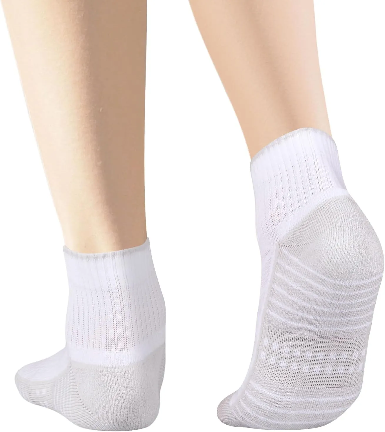 Womens Ankle Gym Running Athletic Socks For Women, Moisture Wicking Cotton Casual Everyday Quarter Socks, 5 Pairs
