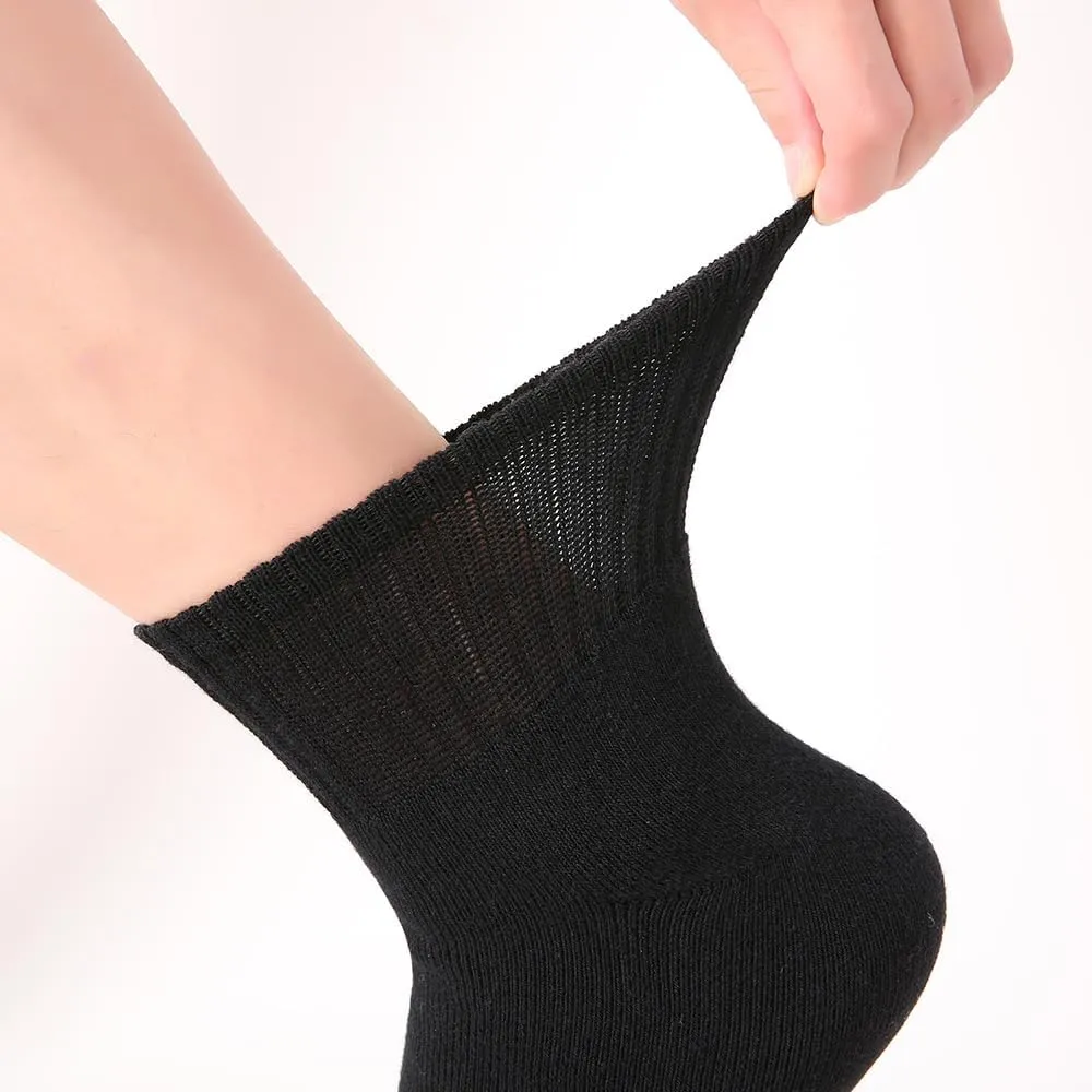 Womens Ankle Socks Full Cushioned Cotton Socks 6 Pairs Anti-blister Quarter Athletic Socks 7-10/10-13