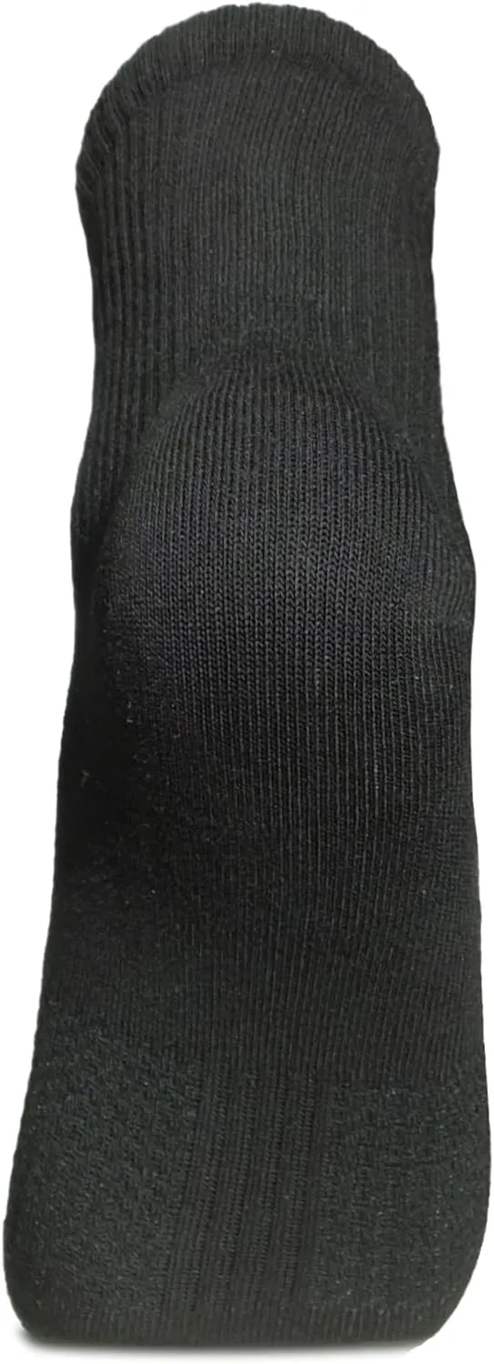 Womens Anti Blister Odor Control Quick Dry Compression Quarter Crew Cotton Athletic Running Hiking Socks