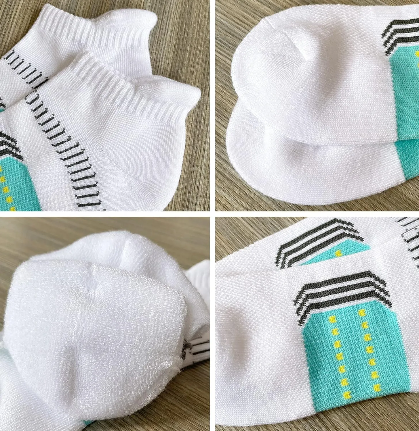 Womens Athletic Cushioned Anti-Blister Comfort Running Ankle Socks 5 Pairs